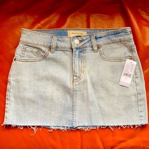 Pacsun light denim skirt